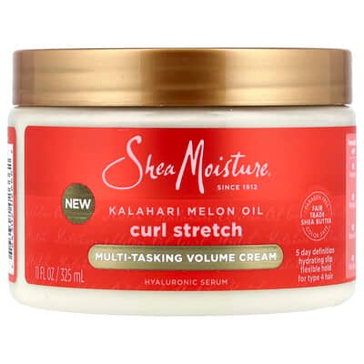 صورة منتج SheaMoisture Sheamoisture Curl Stretch Multi Tasking Volume Cream For Type 4 Hair Kalahari Melon Oil بحجم 325 مل