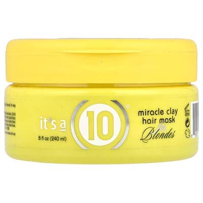 صورة منتج It's a 10 It S A 10 Miracle Clay Hair Mask for Blondes 8 Fl Oz 240 Ml بحجم 240