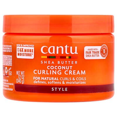 صورة منتج Cantu Cantu Shea Butter Coconut Curling Cream بحجم 340 جم