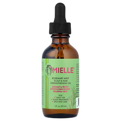 صورة منتج Mielle Mielle Scalp Hair Strengthening Oil Rosemary Mint 2 Fl Oz 59 Ml بحجم 59 مل