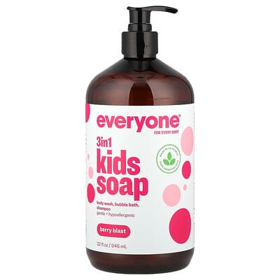 صورة منتج Everyone Everyone 3 in 1 Kids Soap Berry Blast 32 Fl Oz 946 Ml بحجم 946 مل