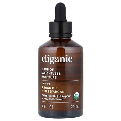 صورة منتج Cliganic Cliganic Drop of Weightless Moisture Organic Argan Oil 4 Fl Oz 120 Ml بحجم 120 مل