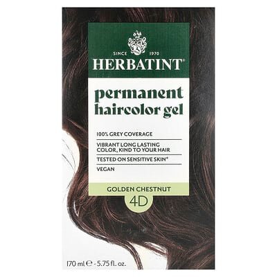 صورة منتج Herbatint Herbatint Permanent Haircolor Gel 4d Golden Chestnut بحجم 5 count
