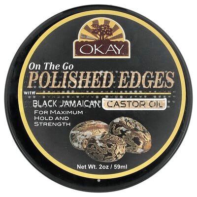 صورة منتج Okay Pure Naturals Okay Pure Naturals On the Go Polished Edges with Black Jamaican Castor Oil 2 Oz 59 Ml بحجم 56 جم