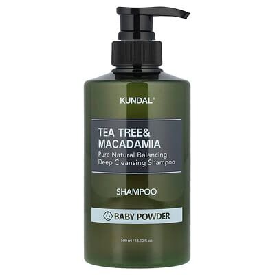 صورة منتج Kundal Kundal Tea Tree Macadamia Shampoo Baby Powder بحجم 500 مل