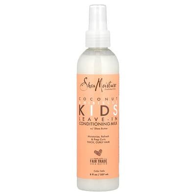 صورة منتج SheaMoisture Sheamoisture Kids Leave in Conditioning Milk with Shea Butter Thick Curly Hair Coconut Hibiscus 8 Fl Oz 237 Ml بحجم 237 مل