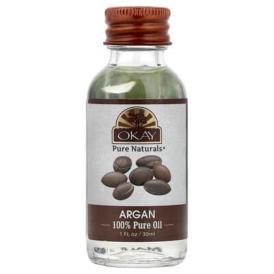 صورة منتج Okay Pure Naturals Okay Pure Naturals 100 Pure Argan Oil For Hair Skin بحجم 30 مل
