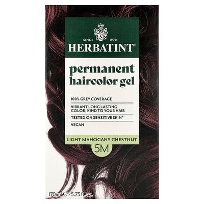 صورة منتج Herbatint Herbatint Permanent Haircolor Gel 5m Light Mahogany Chestnut بحجم 5 count