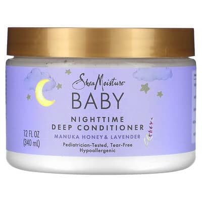 صورة منتج SheaMoisture Sheamoisture Baby Nighttime Deep Conditioner Manuka Honey Lavender 12 Fl Oz 340 Ml بحجم 340 مل