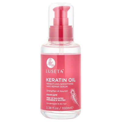 صورة منتج Luseta Beauty Luseta Beauty Keratin Oil Weightless Smoothing Hair Repair Serum بحجم 100 مل
