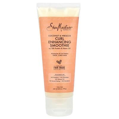 صورة منتج SheaMoisture Sheamoisture Curl Enhancing Smoothie with Silk Protein Neem Oil Coconut Hibiscus 3 2 Oz 91 G بحجم 91 جم