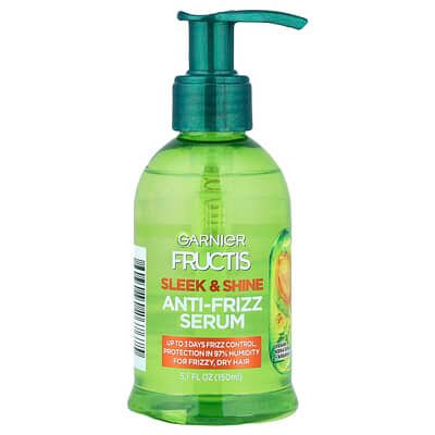 صورة منتج Garnier Garnier Fructis Sleek Shine Anti Frizz Serum 5 1 Fl Oz 150 Ml بحجم 150 مل