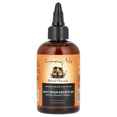 صورة منتج Sunny Isle Sunny Isle Jamaican Black Castor Oil Root Repair Growth Oil 4 Fl Oz 118 Ml بحجم 118 مل
