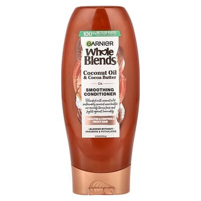 صورة منتج Garnier Garnier Whole Blends Smoothing Conditioner Coconut Oil Cocoa Butter بحجم 370 مل