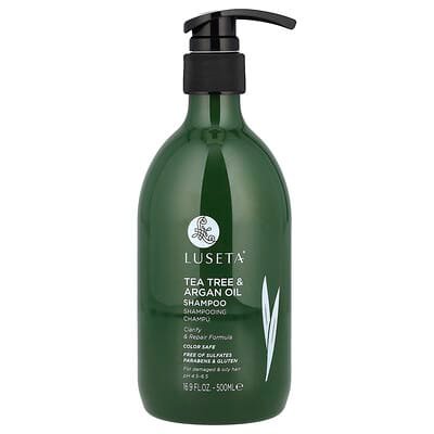 صورة منتج Luseta Beauty Luseta Beauty Tea Tree Argan Oil Shampoo For Damaged Oily Hair بحجم 500