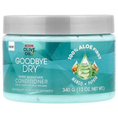 صورة منتج ORS Ors Olive Oil Goodbye Dry Thirst Quencher Conditioner for All Hair Types and Textures 12 Oz 340 G بحجم 340 جم
