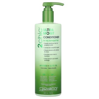 صورة منتج Giovanni Giovanni 2chic Ultra Moist Conditioner for Dry Damaged Hair Avocado Olive Oil 24 Fl Oz 710 Ml بحجم 710 مل