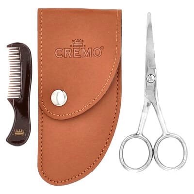 صورة منتج Cremo Cremo Premium Quality Beard Shears With Mini Comb Case بحجم 3 count