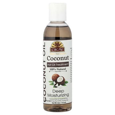 صورة منتج Okay Pure Naturals Okay Pure Naturals Coconut Hot Oil Treatment Deep Moisturizing 6 Oz 177 Ml بحجم 170 جم