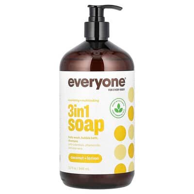 صورة منتج Everyone Everyone 3 in 1 Soap Coconut Lemon 32 Fl Oz 946 Ml بحجم 946 مل