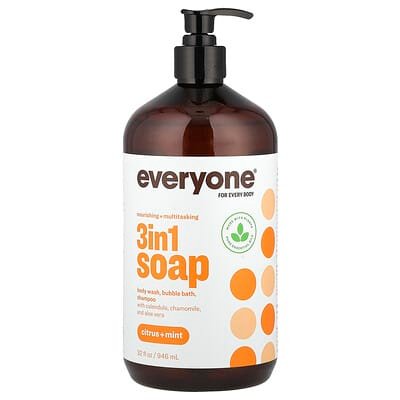 صورة منتج Everyone Everyone 3 in 1 Soap Citrus Mint 32 Fl Oz 946 Ml بحجم 946 مل