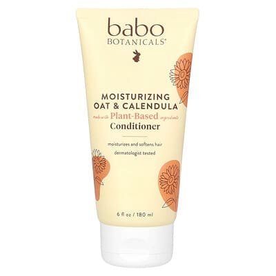 صورة منتج Babo Botanicals Babo Botanicals Moisturizing Conditioner For All Hair Types Oat Calendula بحجم 180 مل