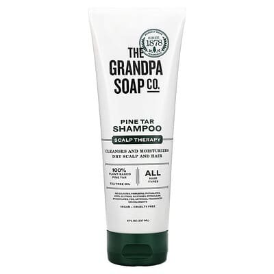 صورة منتج The Grandpa Soap Co. The Grandpa Soap Co Pine Tar Shampoo Scalp Therapy 8 Fl Oz 237 Ml بحجم 237 مل