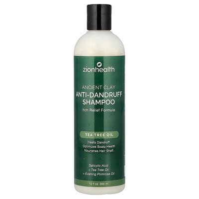 صورة منتج Zion Health Zion Health Ancient Clay Anti Dandruff Shampoo Itch Relief Formula بحجم 355