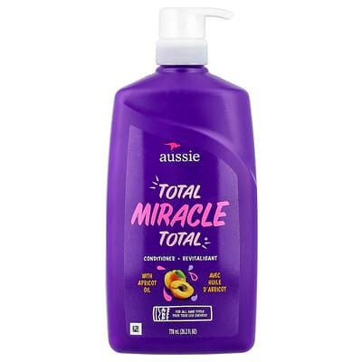 صورة منتج Aussie Aussie Total Miracle Conditioner With Apricot Oil For All Hair Types بحجم 778 مل