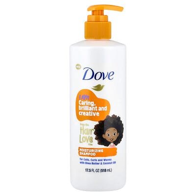 صورة منتج Dove Dove Kids Care Moisturizing Shampoo for Coils Curls and Waves 17 5 Fl Oz 518 Ml بحجم 518 مل