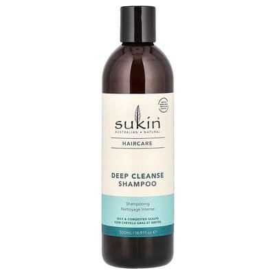 صورة منتج Sukin Sukin Haircare Deep Cleanse Shampoo Oily Congested Scalps 16 91 Fl Oz 500 Ml بحجم 500.088 مل