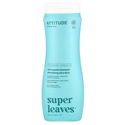 صورة منتج ATTITUDE Attitude Super Leaves Extra Gentle Shampoo Unscented 16 Fl Oz 473 Ml بحجم 473 مل