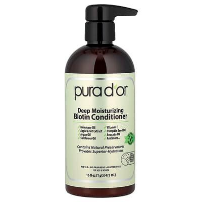 صورة منتج Pura D'or Pura D Or Deep Moisturizing Biotin Conditioner 16 Fl Oz 473 Ml بحجم 473 مل