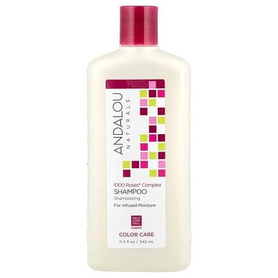 صورة منتج Andalou Naturals Andalou Naturals Shampoo Color Care 1000 Roses Complex بحجم 340 مل