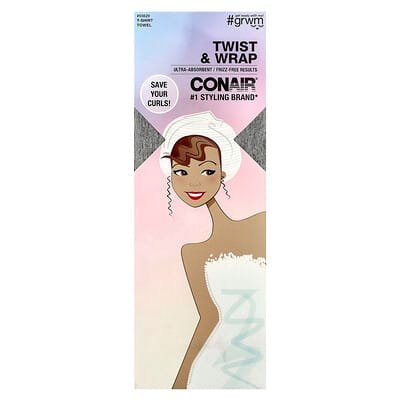 صورة منتج Conair Conair Twist Wrap T Shirt Towel 1 Towel بحجم 1 count