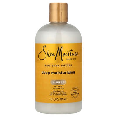 صورة منتج SheaMoisture Sheamoisture Raw Shea Butter Deep Moisturizing Shampoo Curly Coily Hair 13 Fl Oz 384 Ml بحجم 384 مل