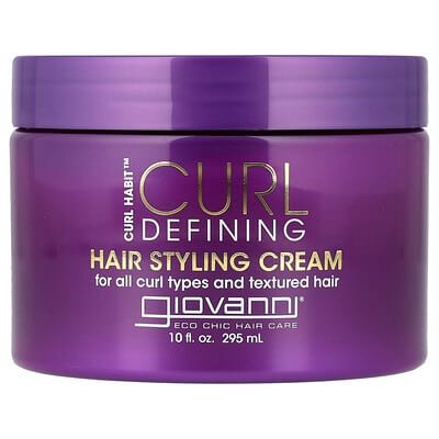 صورة منتج Giovanni Giovanni Curl Habit Curl Defining Hair Styling Cream for All Curl Types and Textured Hair 10 Fl Oz 295 Ml بحجم 295 مل