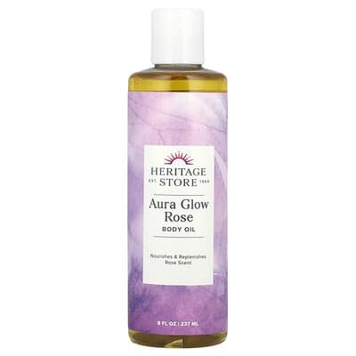 صورة منتج Heritage Store Heritage Store Aura Glow Body Oil Rose 8 Fl Oz 237 Ml بحجم 237 مل