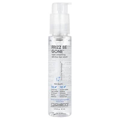 صورة منتج Giovanni Giovanni Frizz Be Gone Super Smoothing Anti Frizz Hair Serum 2 75 Fl Oz 81 Ml بحجم 81 مل