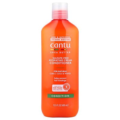 صورة منتج Cantu Cantu Shea Butter Sulfate Free Hydrating Cream Conditioner for Natural Curls Coils Waves 13 5 Fl Oz 400 Ml بحجم 400 مل