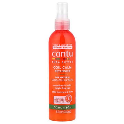 صورة منتج Cantu Cantu Shea Butter Coil Calm Detangler for Natural Curls Coils Waves 8 Fl Oz 236 Ml بحجم 236 مل