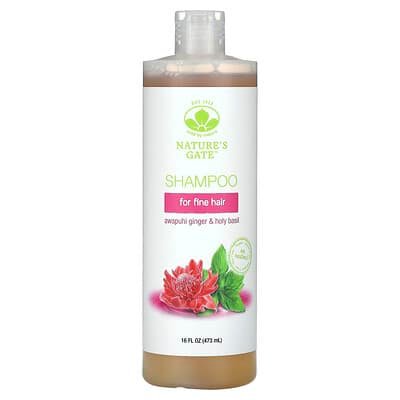 صورة منتج Mild By Nature Mild By Nature Nature S Gate Awapuhi Ginger Holy Basil Shampoo for Fine Hair 16 Fl Oz 473 Ml بحجم 473 مل