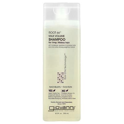 صورة منتج Giovanni Giovanni Root 66 Max Volume Shampoo for Limp Lifeless Hair 8 5 Fl Oz 250 Ml بحجم 250 مل