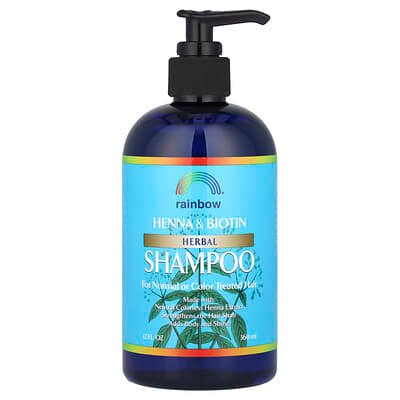 صورة منتج Rainbow Research Rainbow Research Henna Biotin Herbal Shampoo for Normal Or Color Treated Hair 12 Fl Oz 360 Ml بحجم 360 مل