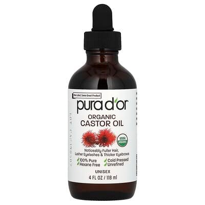 صورة منتج Pura D'or Pura D Or Organic Castor Oil 4 Fl Oz 118 Ml بحجم 118 مل
