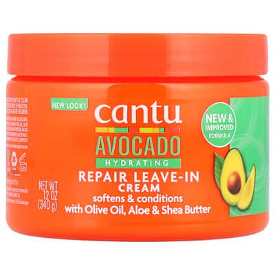 صورة منتج Cantu Cantu Avocado Hydrating Repair Leave in Cream 12 Oz 340 G بحجم 340 جم