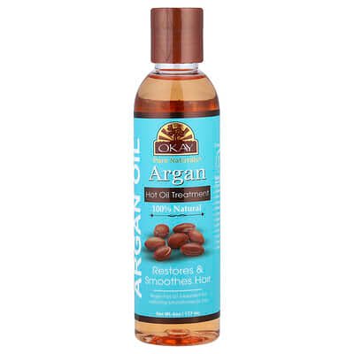 صورة منتج Okay Pure Naturals Okay Pure Naturals Argan Hot Oil Treatment 6 Oz 177 Ml بحجم 170 جم
