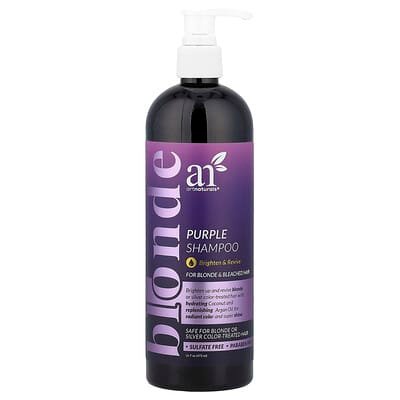 صورة منتج artnaturals Artnaturals Purple Shampoo for Blonde Bleached Hair 16 Fl Oz 473 Ml بحجم 473 مل