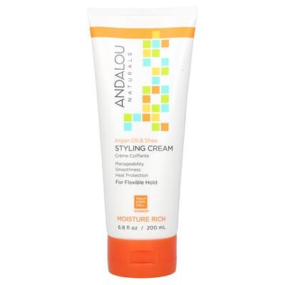 صورة منتج Andalou Naturals Andalou Naturals Styling Cream Argan Oil And Shea Moisture Rich بحجم 200 مل