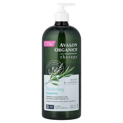 صورة منتج Avalon Organics Avalon Organics Thickening Shampoo Biotin B Complex 32 Fl Oz 946 Ml بحجم 946 مل